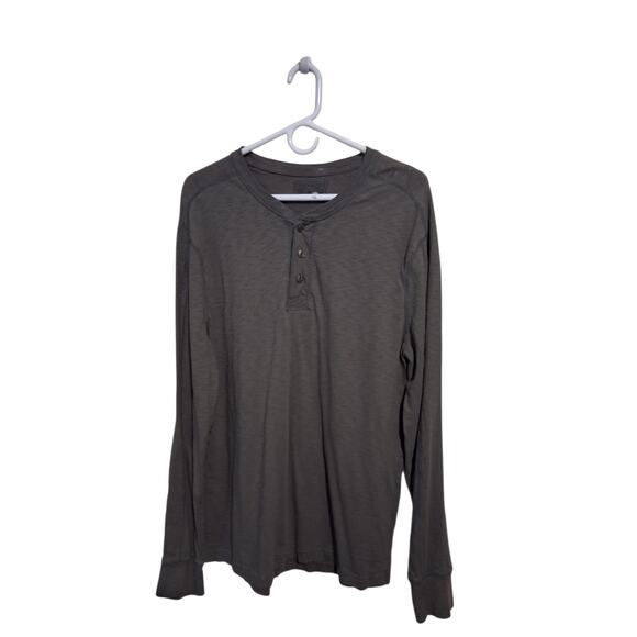 Converse One Star Mens size Large Grungecore Henley Tee Alternative Slub Cotton - Picture 8 of 10